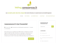 Tablet Screenshot of leblog.vanessences.fr
